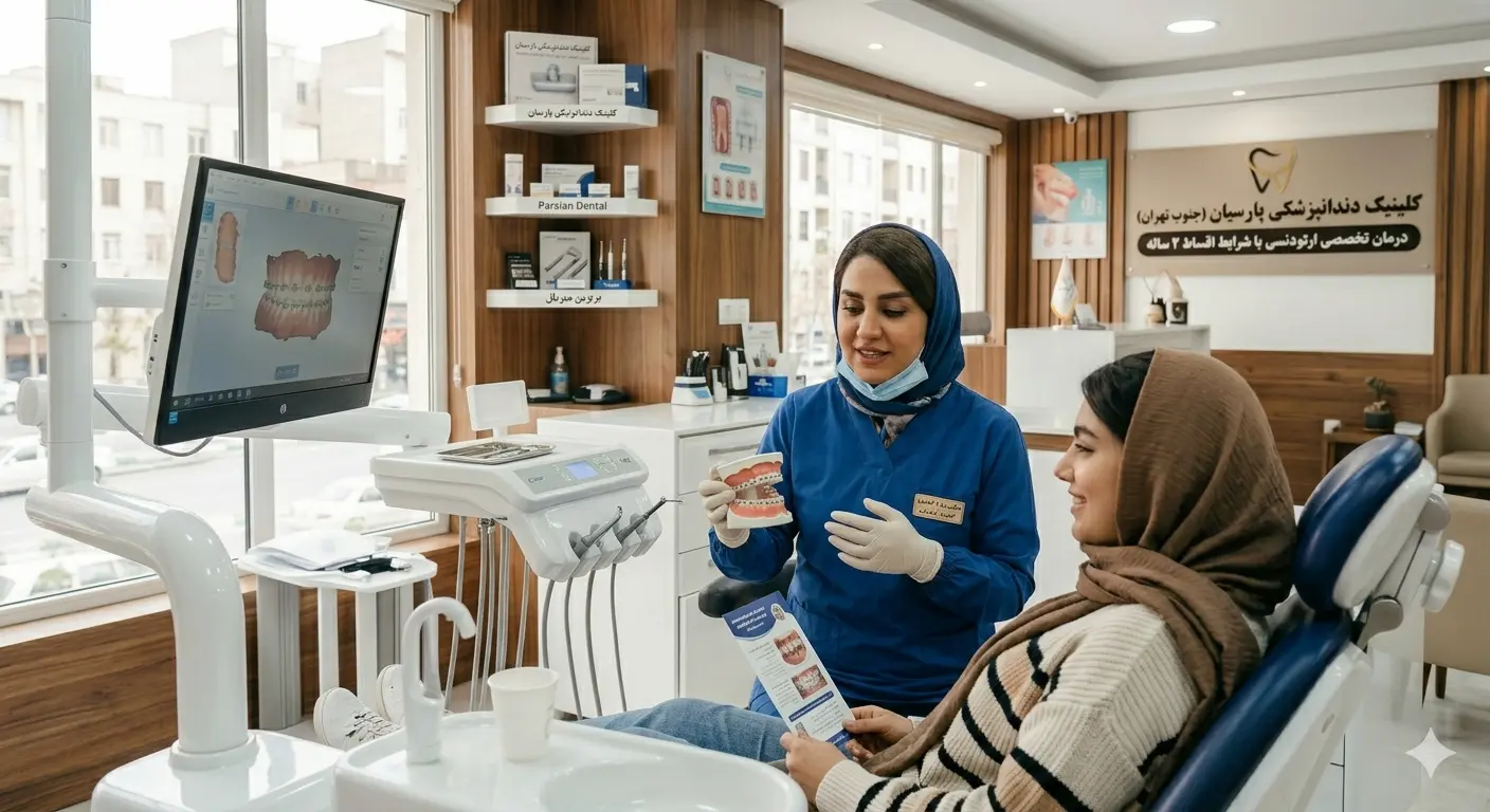انجام خدمات ارتودنسی در دندانپزشکی پارسیان در جنبو شهر با شرابط اقساط ۲ ساله